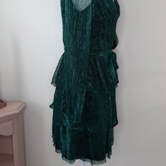 Sparkly Green Rachel Zoe Dress size XS - Picture 3 of 6